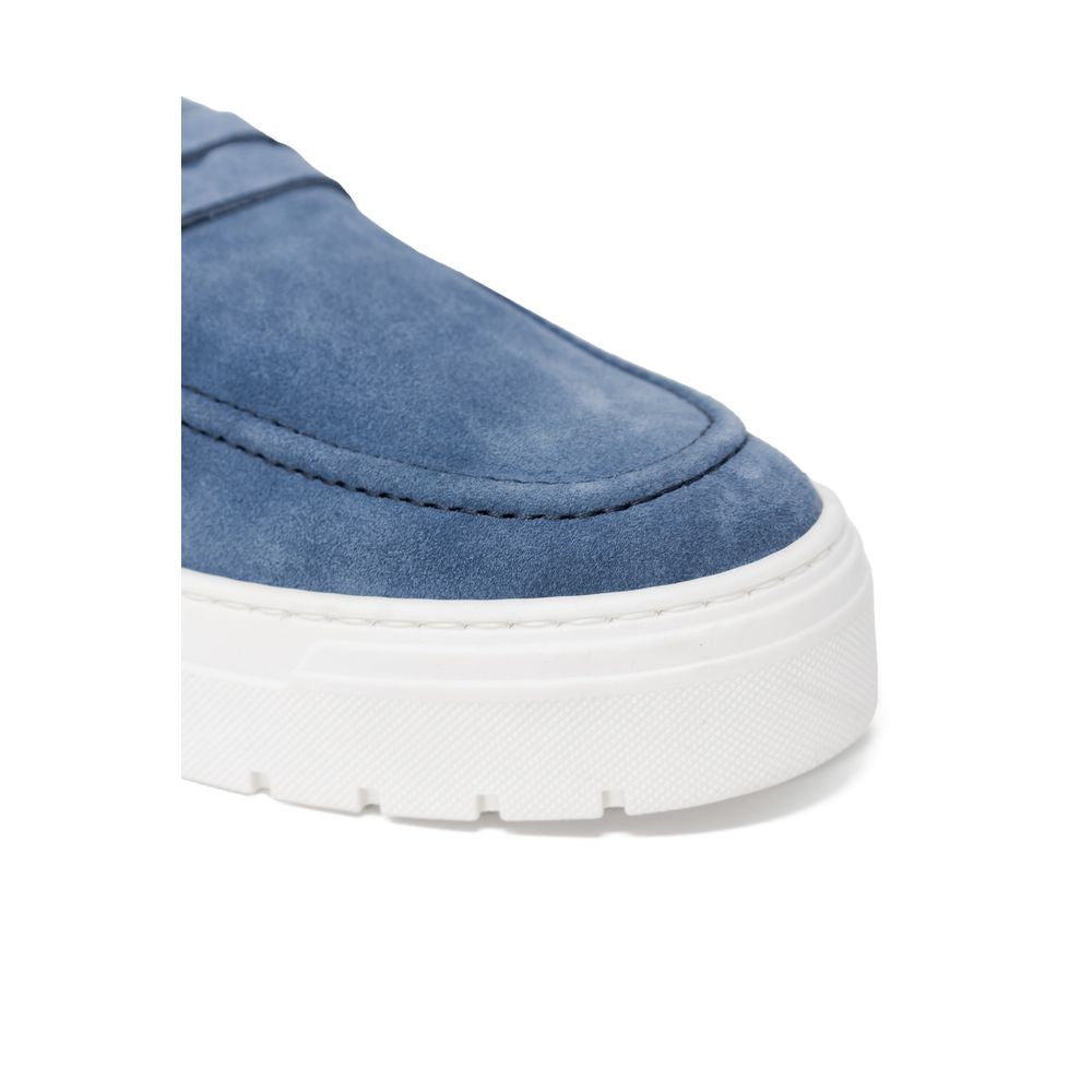 Blue Suede Leather Casual