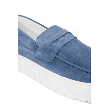 Blue Suede Leather Casual
