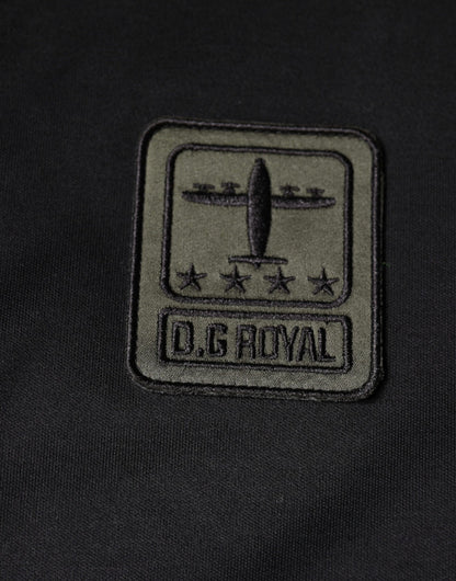 Mehrfarbiges Rundhals-T-Shirt aus Baumwolle mit Camouflage-Muster