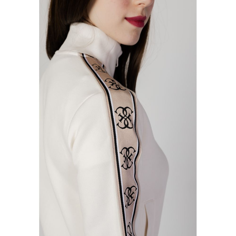 Weißer Baumwollpullover