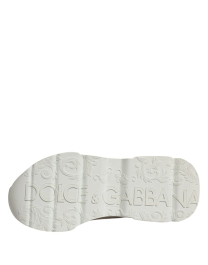 Weiße Daymaster Low Top Sneakers aus Leder