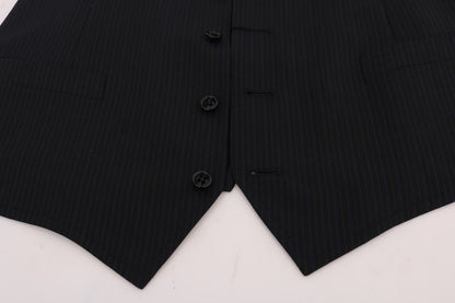 Elegante Weste aus gestreifter Wollmischung