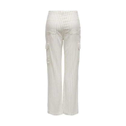 White Linen Jeans & Pant
