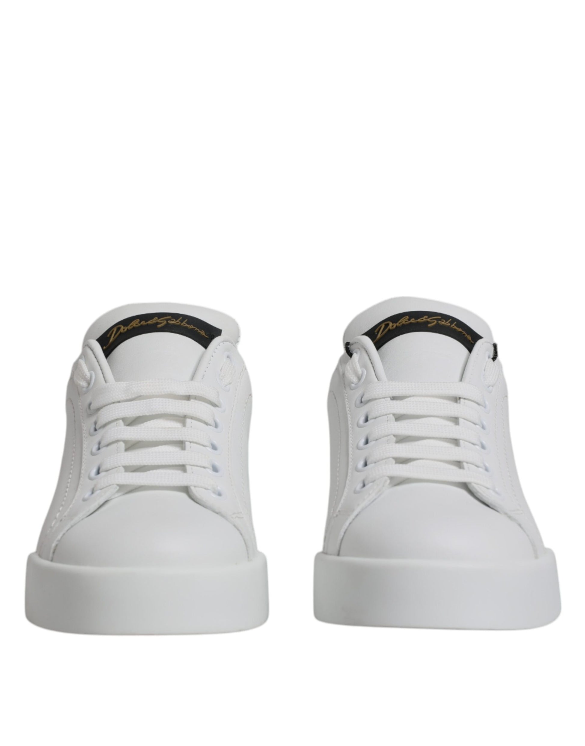 Weiße klassische Leder Low Top Sneakers Schuhe
