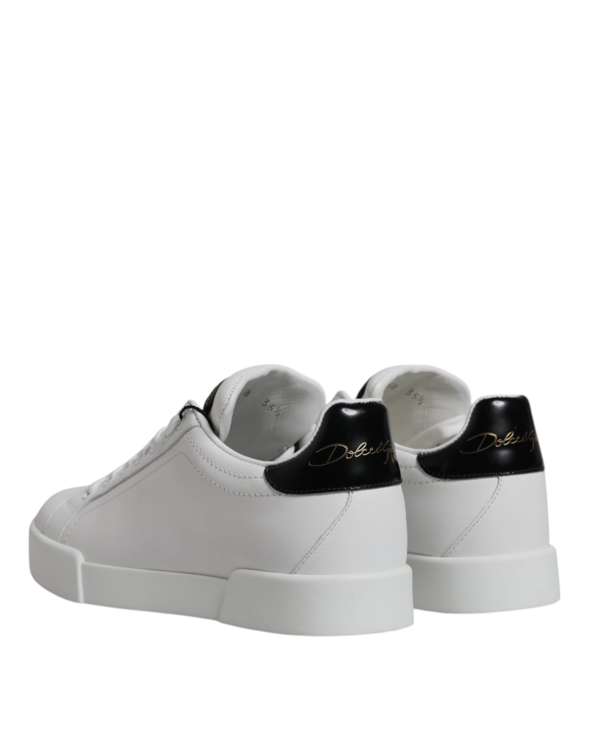 Weiße klassische Leder Low Top Sneakers Schuhe