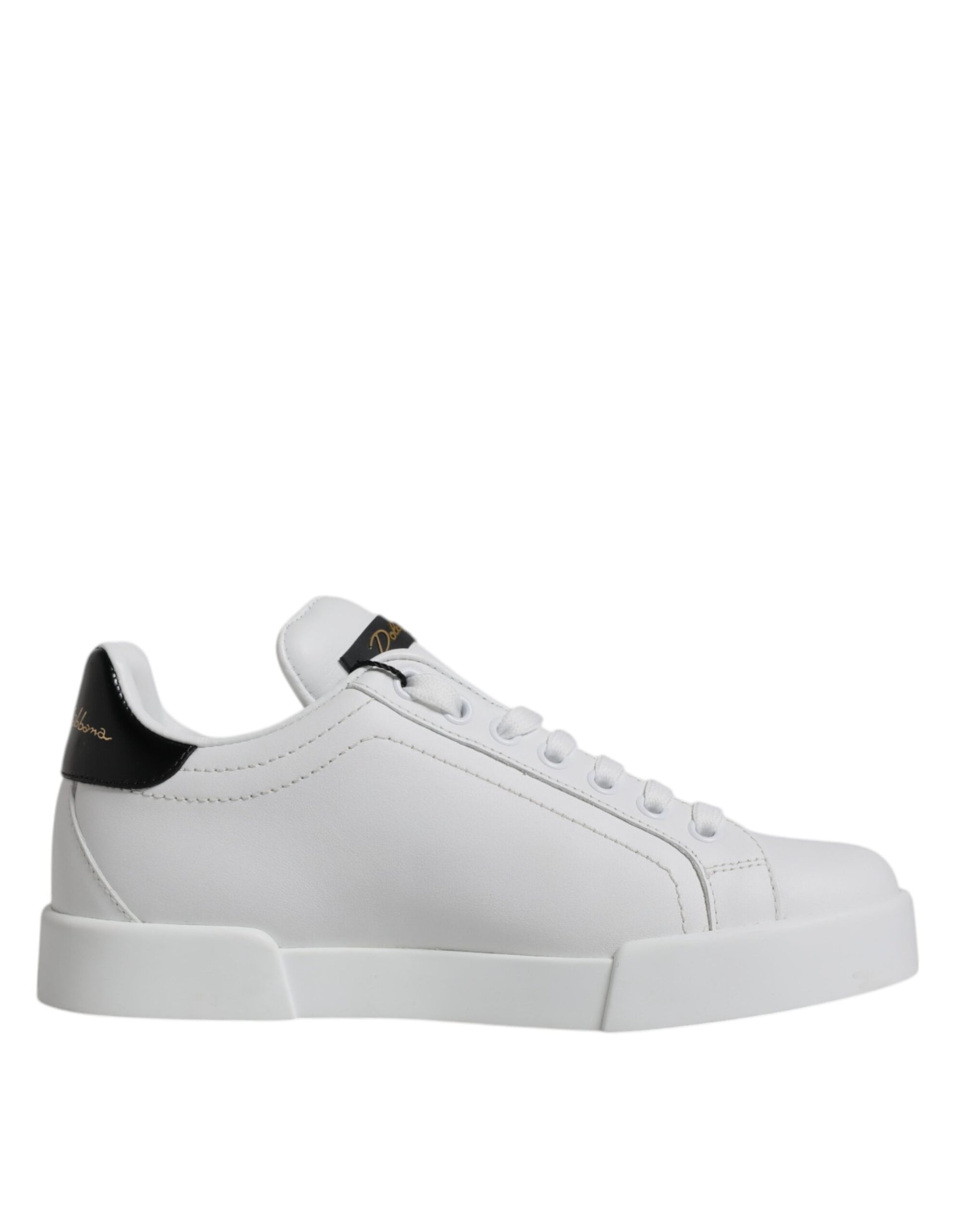 Weiße klassische Leder Low Top Sneakers Schuhe