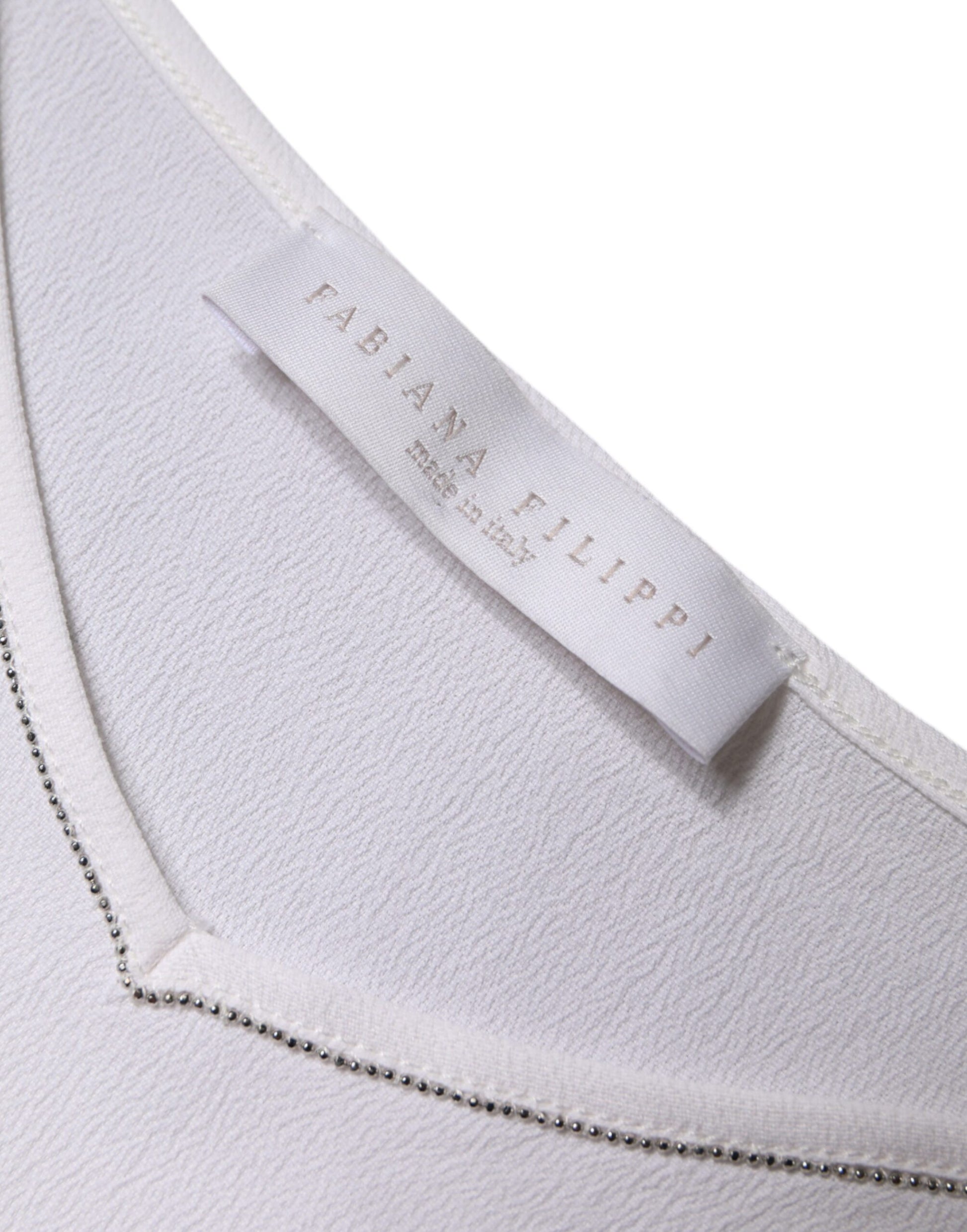 Weißes ärmelloses Tanktop mit Spaghettiträgern