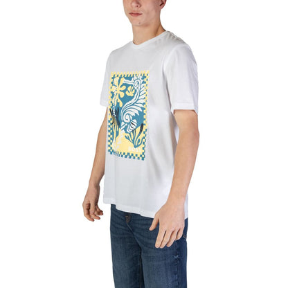 Weißes Baumwoll-T-Shirt