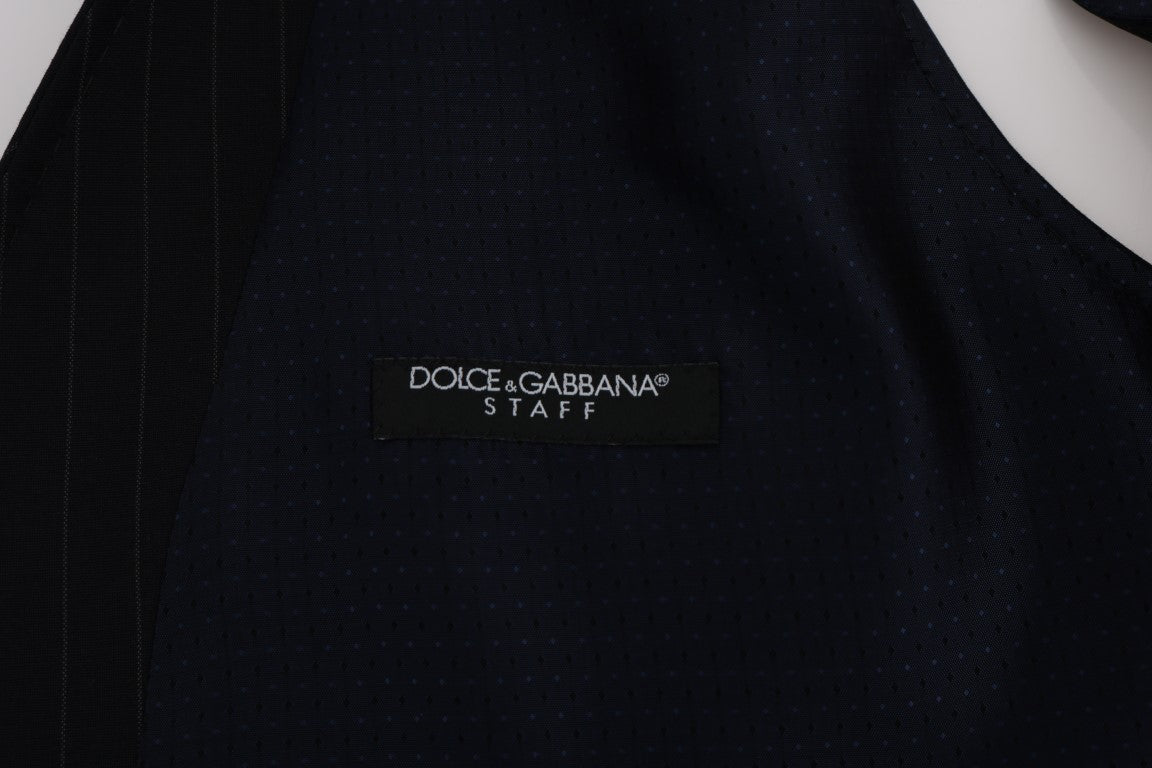 Elegante blau gestreifte Weste