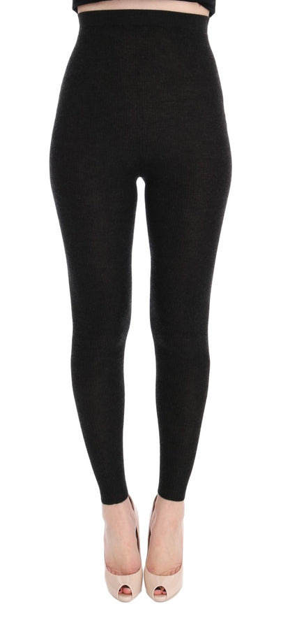 Elegante Strumpfhose aus Kaschmir mit hoher Taille