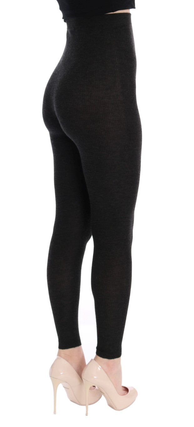 Elegante Strumpfhose aus Kaschmir mit hoher Taille