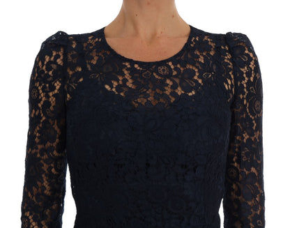 Elegantes A-Linien-Kleid mit Blumenspitze