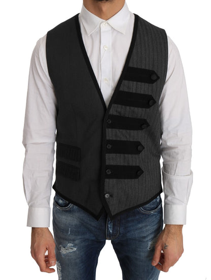 Elegante formelle Weste mit grauem Torrero-Muster