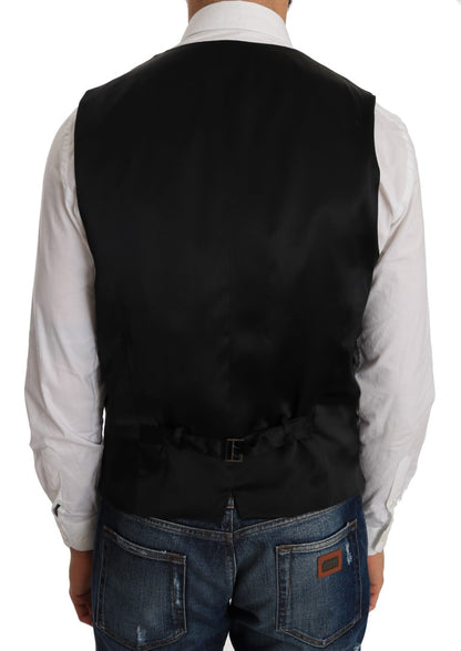Elegante formelle Weste mit grauem Torrero-Muster