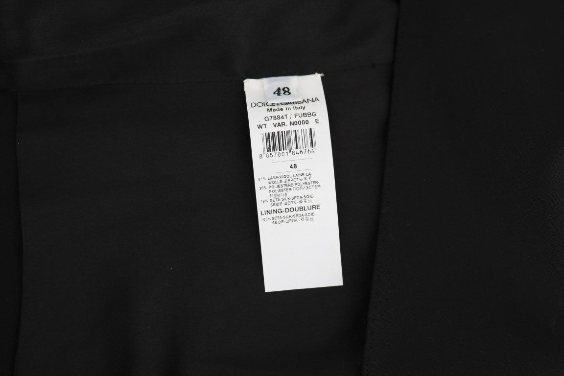 Elegante, formelle Weste im Slim Fit in Schwarz