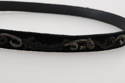 Eleganter schwarzer Baumwoll-Leder-Herrengürtel
