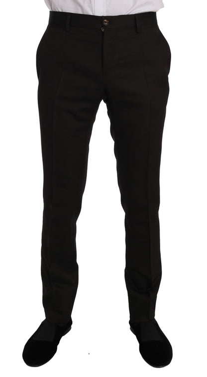 Eleganter brauner Jacquard-Martini-Anzug