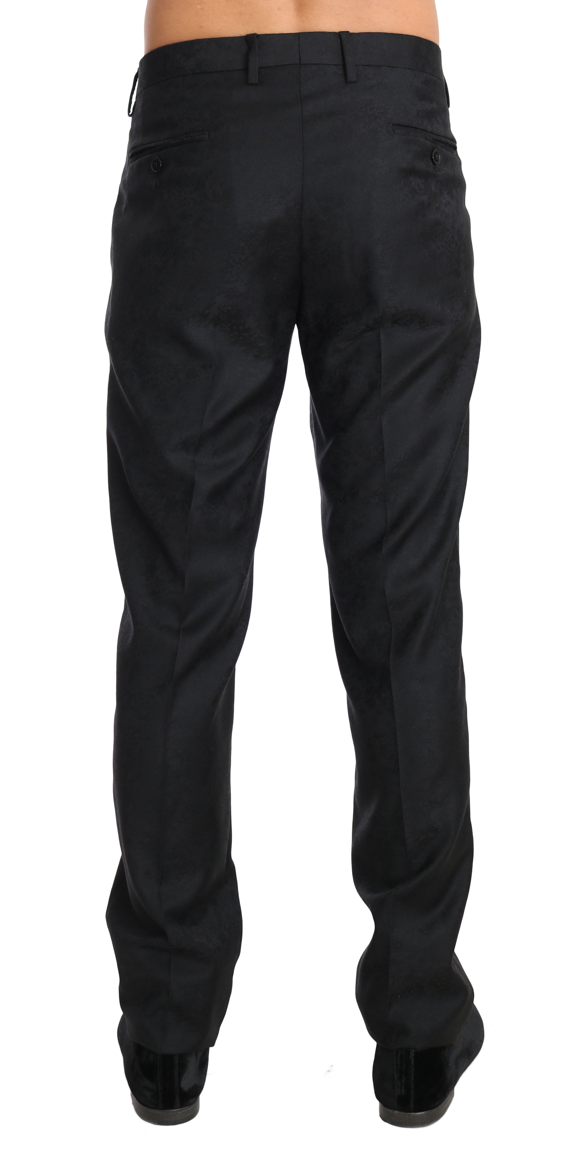 Elegante grau gemusterte formelle Hose