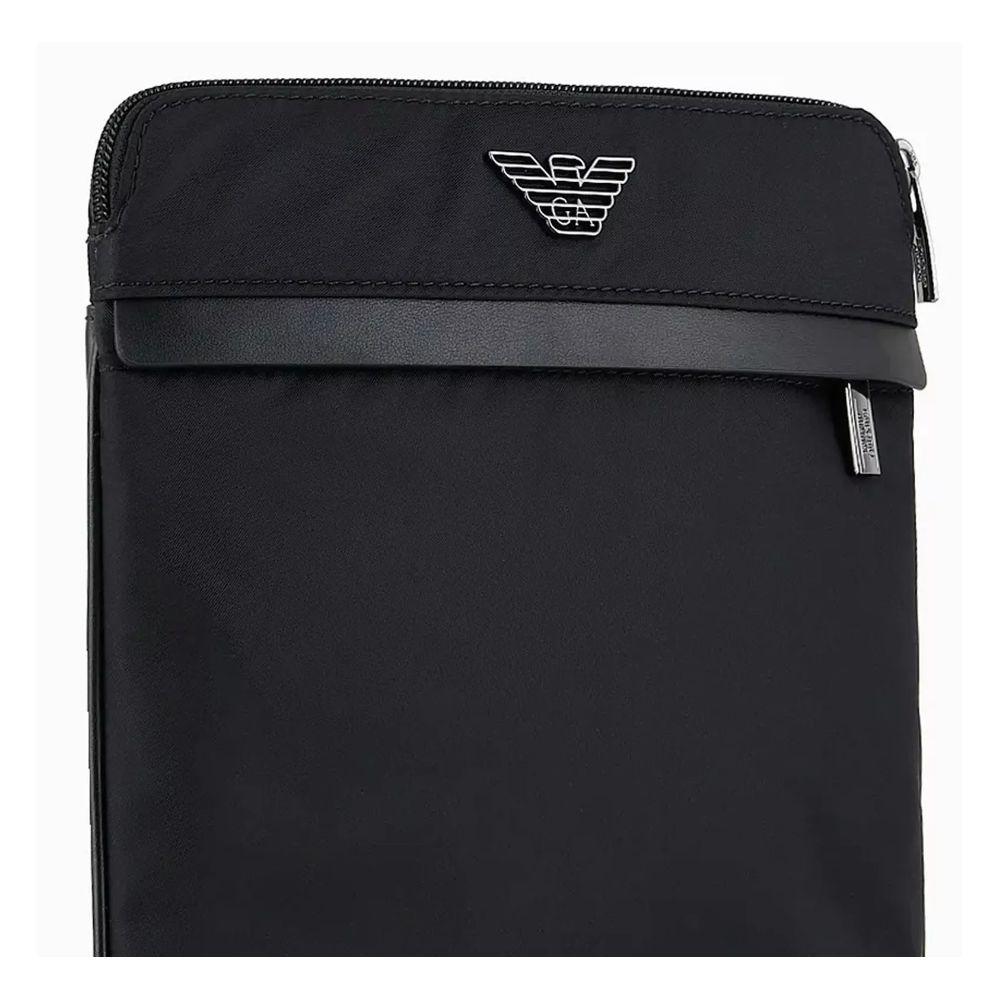 Black Nylon Men Messenger Bag