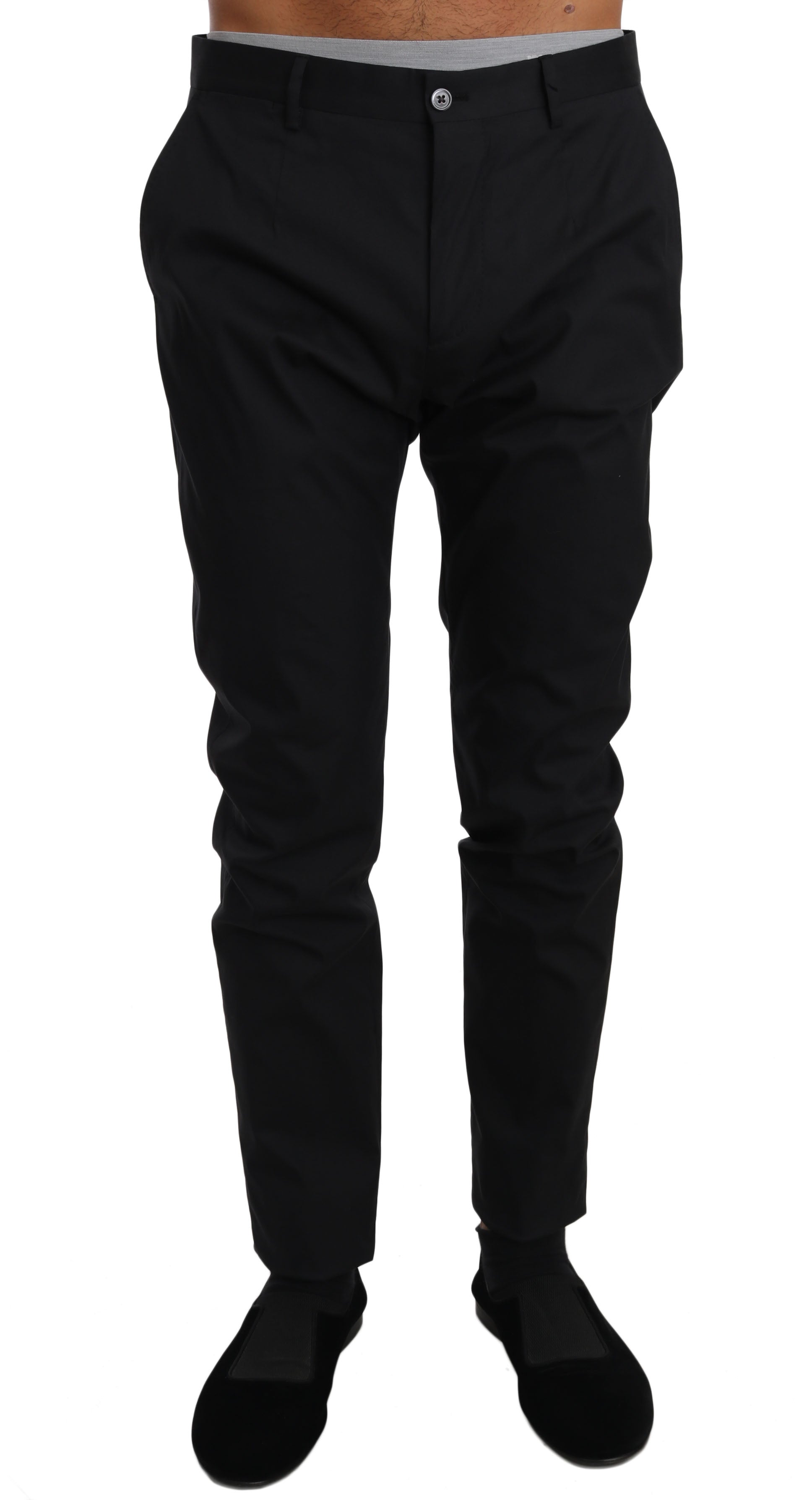 Elegante schwarze Hose aus Wollmischung