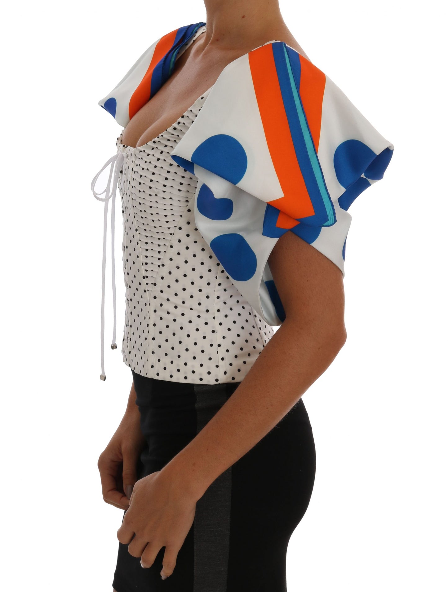 Elegantes Bustier-Top mit Punkten