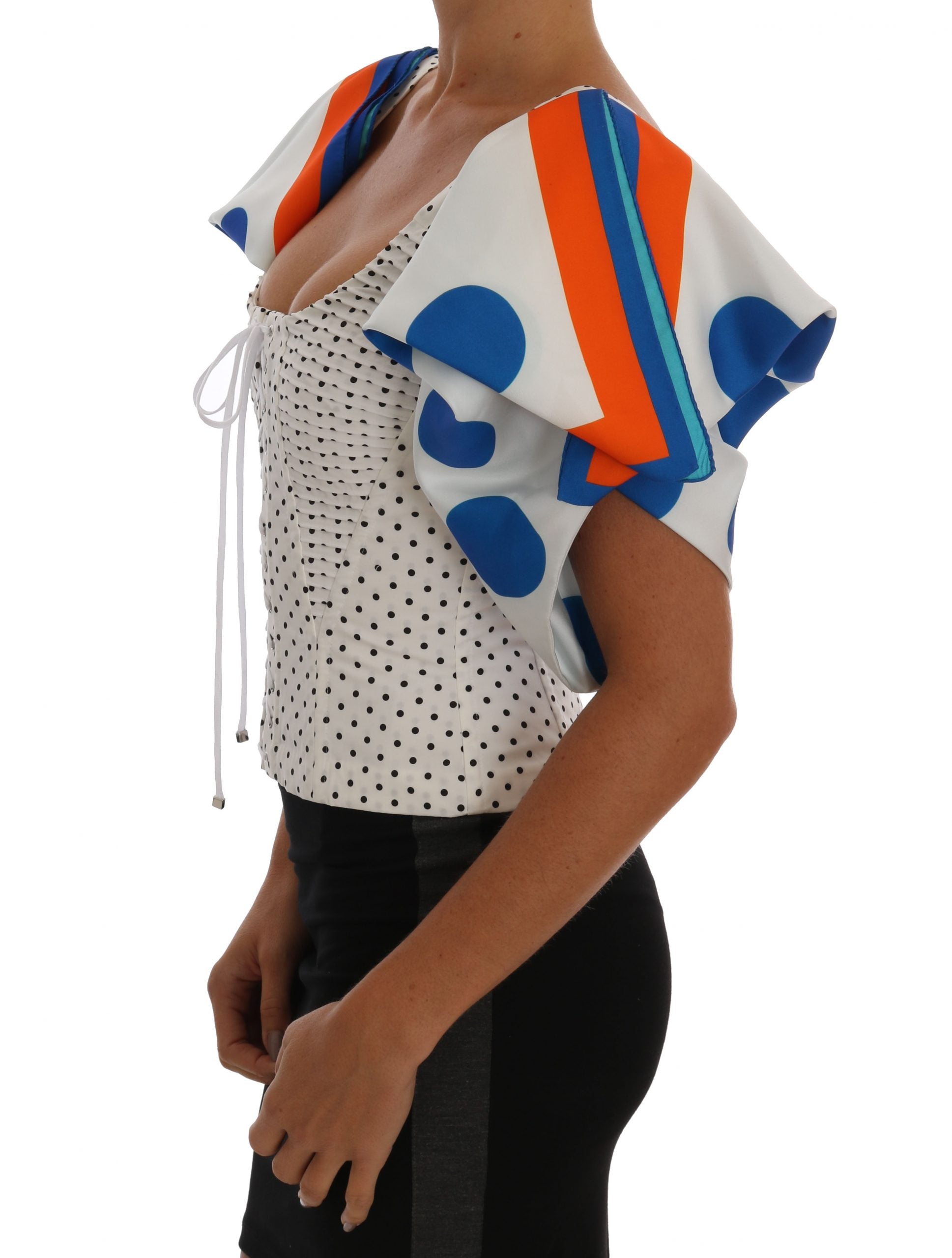 Elegantes Bustier-Top mit Punkten