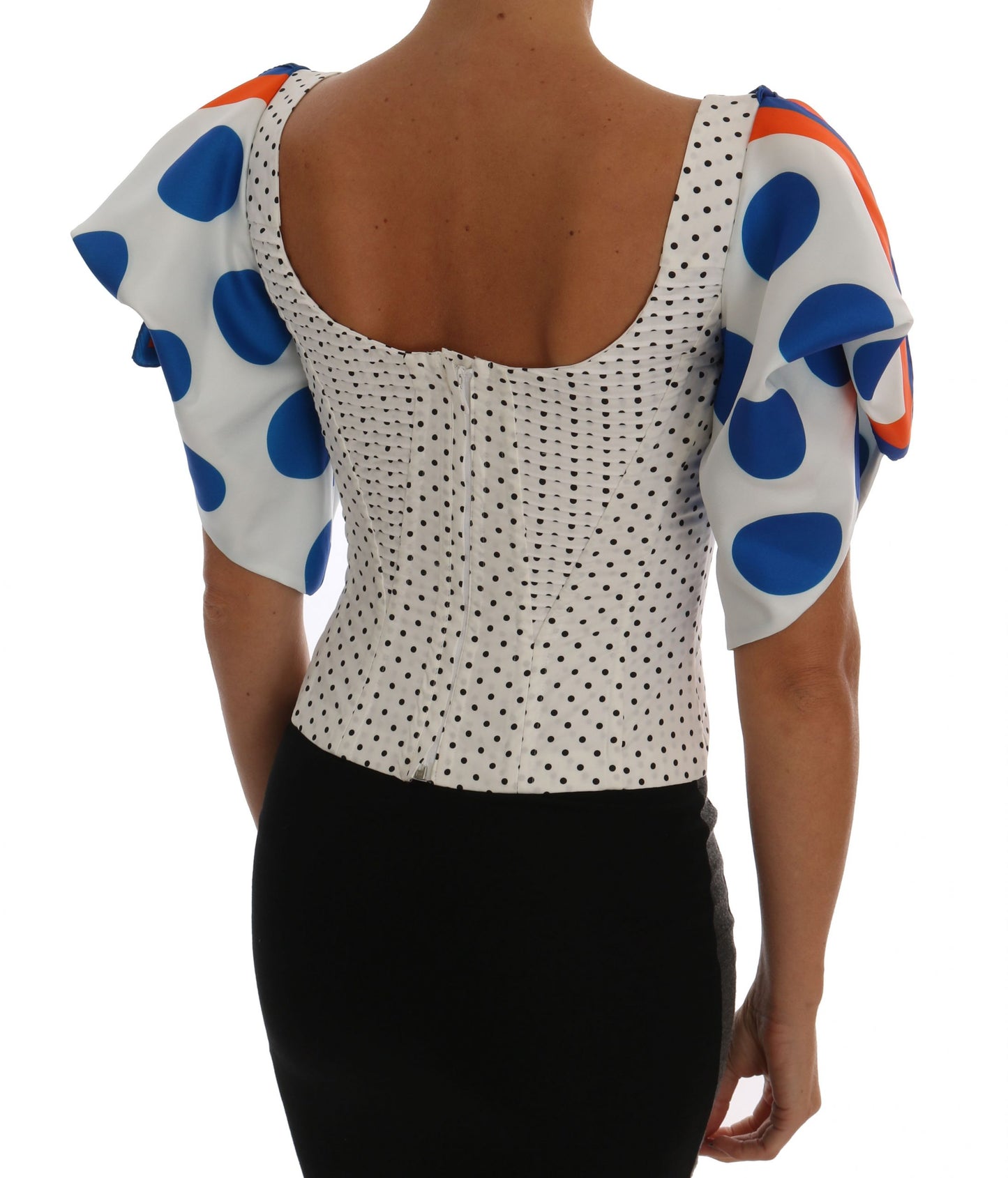 Elegantes Bustier-Top mit Punkten