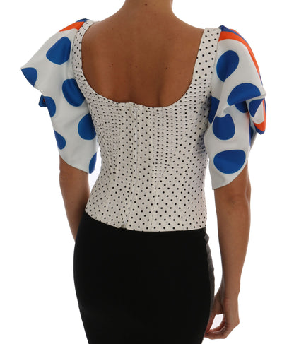 Elegantes Bustier-Top mit Punkten