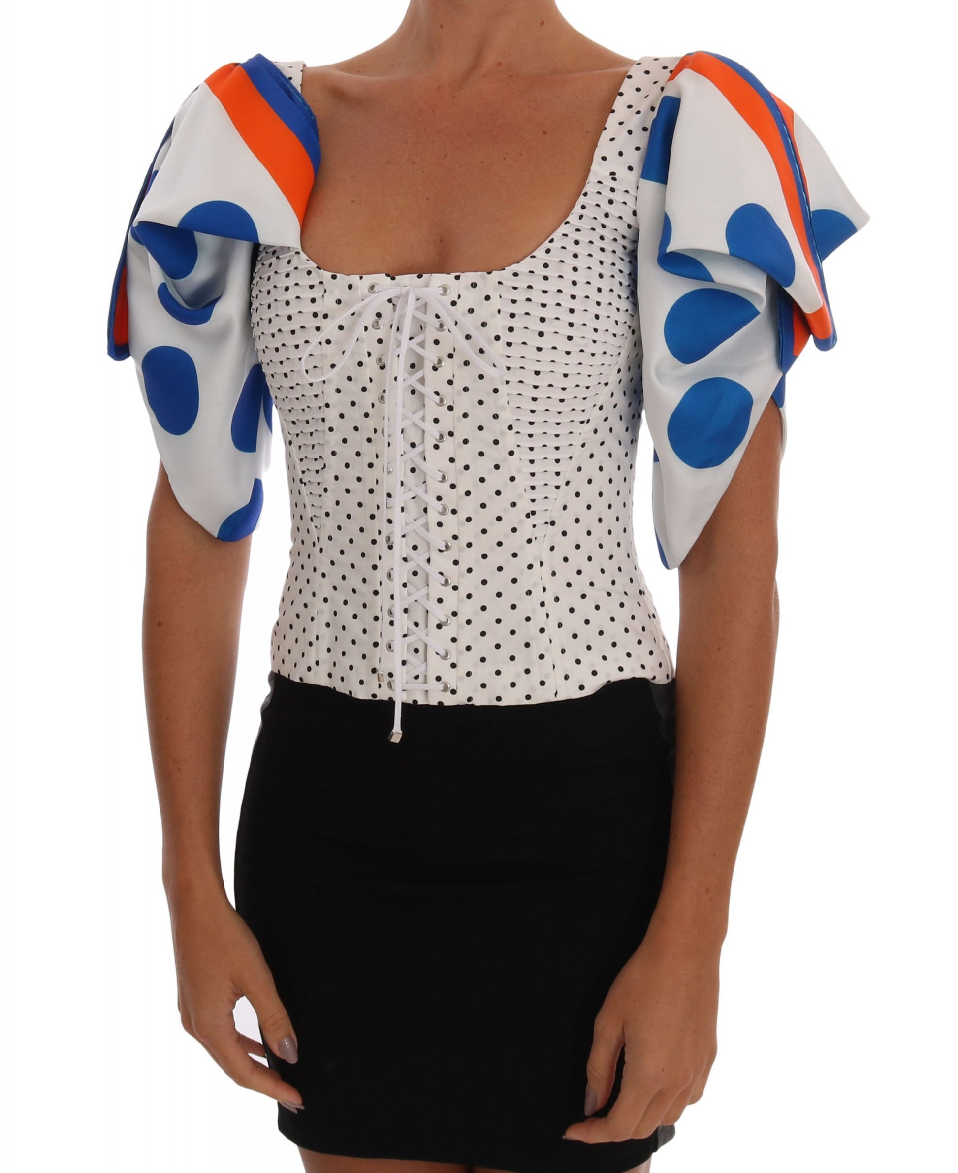 Elegantes Bustier-Top mit Punkten