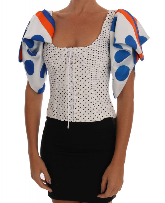 Elegantes Bustier-Top mit Punkten