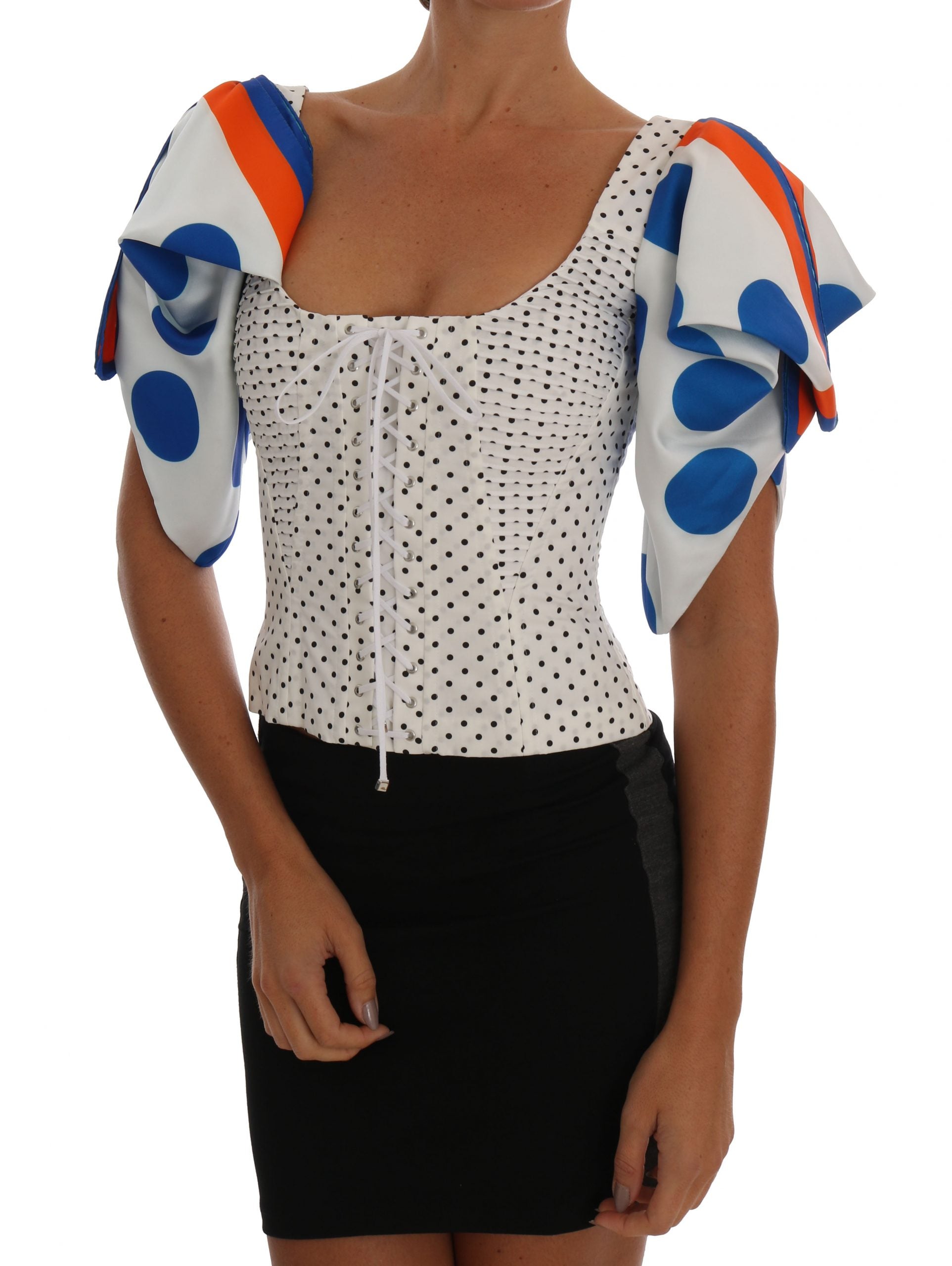 Elegantes Bustier-Top mit Punkten
