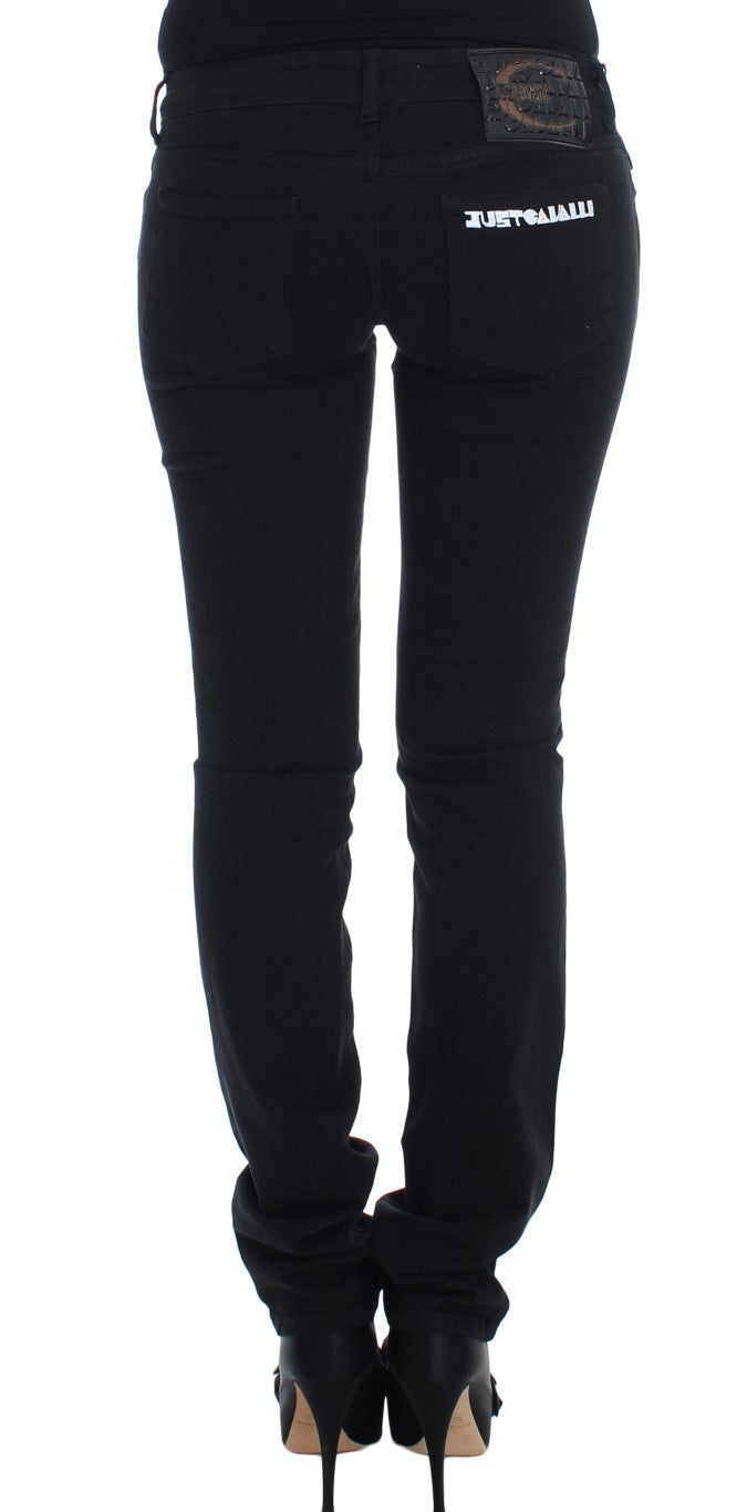 Schicke, schmal geschnittene schwarze Skinny-Jeans