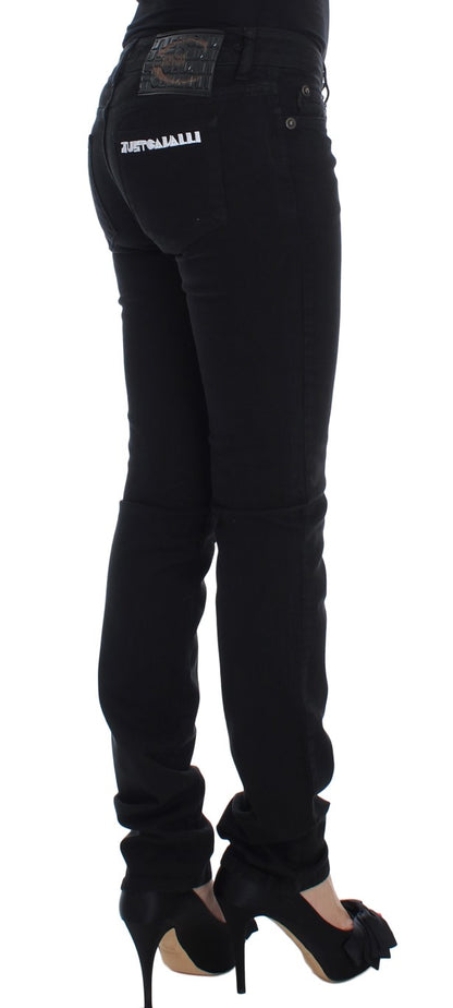 Schicke, schmal geschnittene schwarze Skinny-Jeans