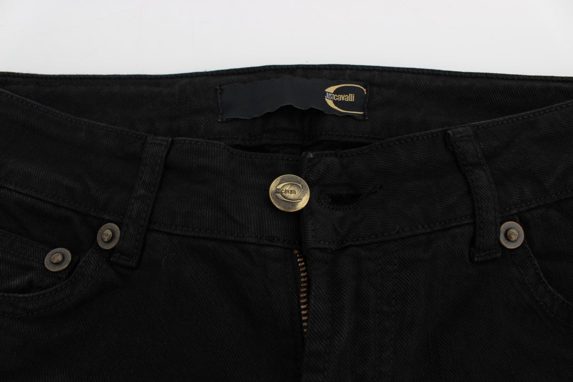 Schicke, schmal geschnittene schwarze Skinny-Jeans