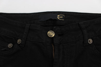 Schicke, schmal geschnittene schwarze Skinny-Jeans