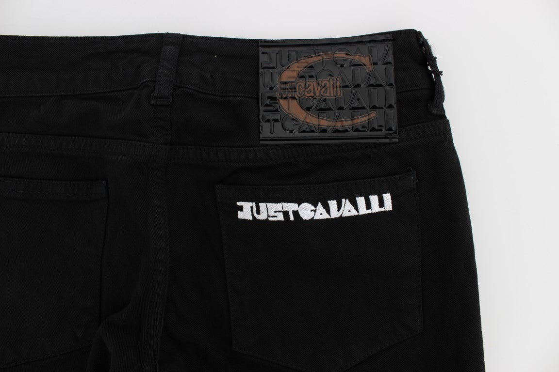Schicke, schmal geschnittene schwarze Skinny-Jeans