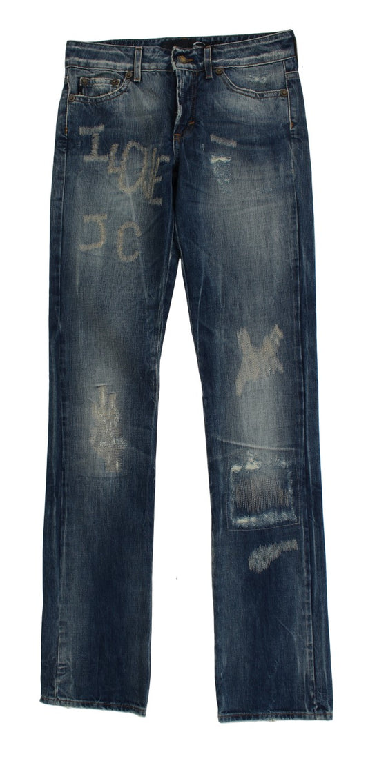 Elegante Flare Fit Jeans aus blauem Denim