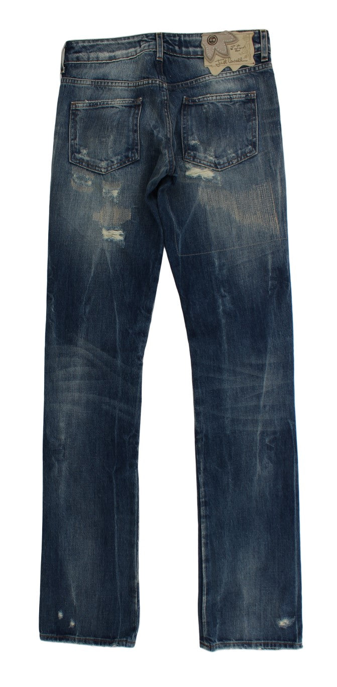 Elegante Flare Fit Jeans aus blauem Denim