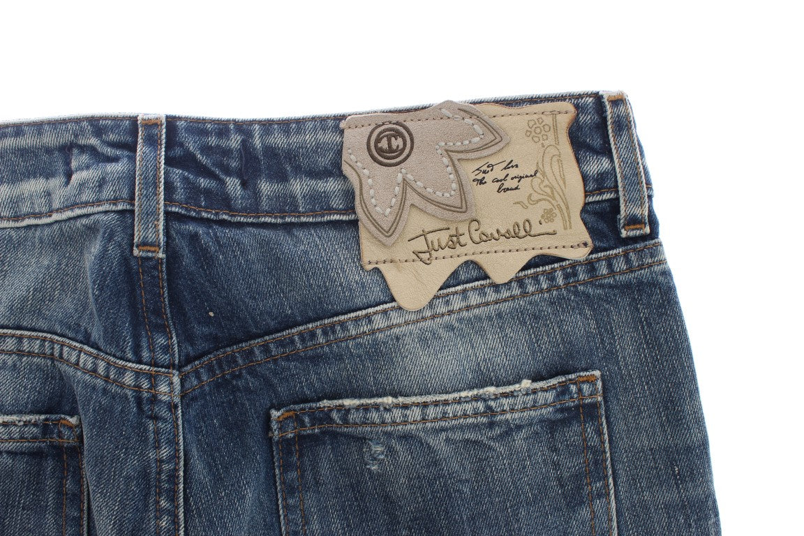 Elegante Flare Fit Jeans aus blauem Denim