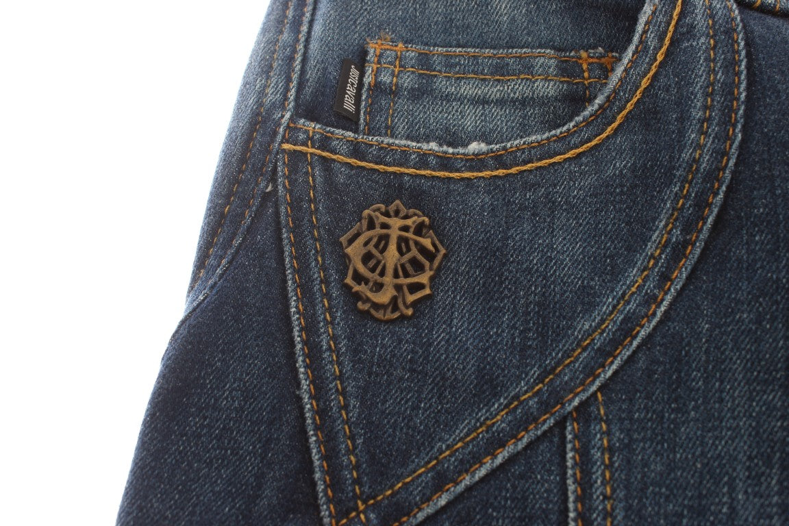 Eleganter Flare Leg Low Waist Denim