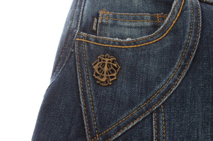 Eleganter Flare Leg Low Waist Denim
