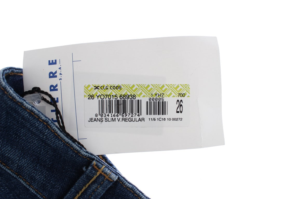 Eleganter Flare Leg Low Waist Denim