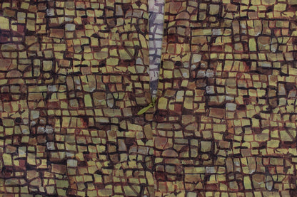 Seidenbluse mit sizilianischem Mosaik-Print