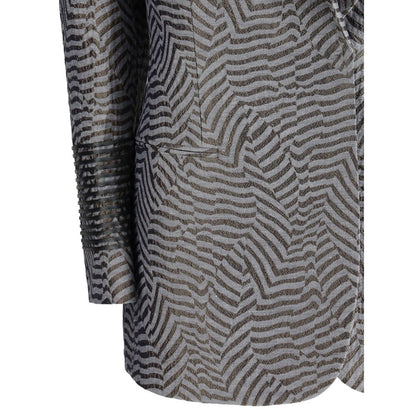 Embroidered striped Blazer