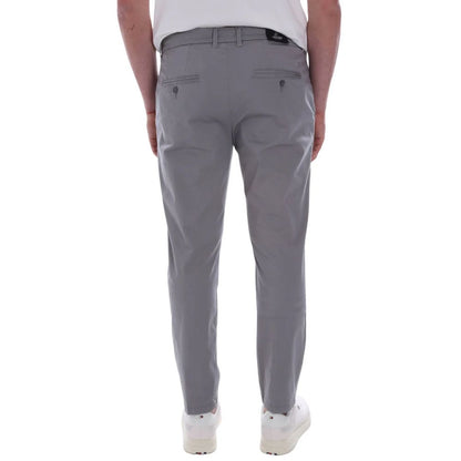 Gray Cotton Jeans & Pant