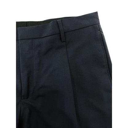 Blue Virgin Wool Men's Trouser