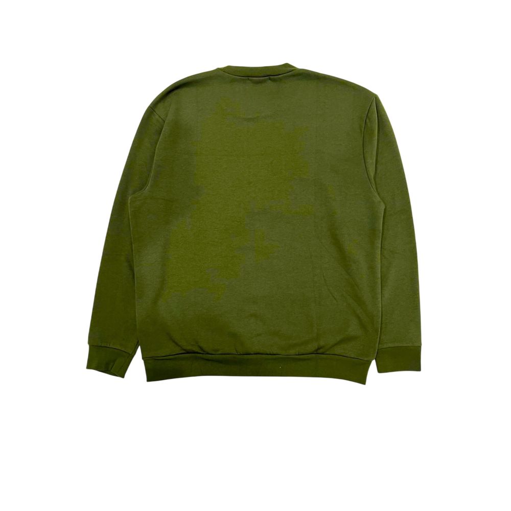 Green Polyester Men Sweater