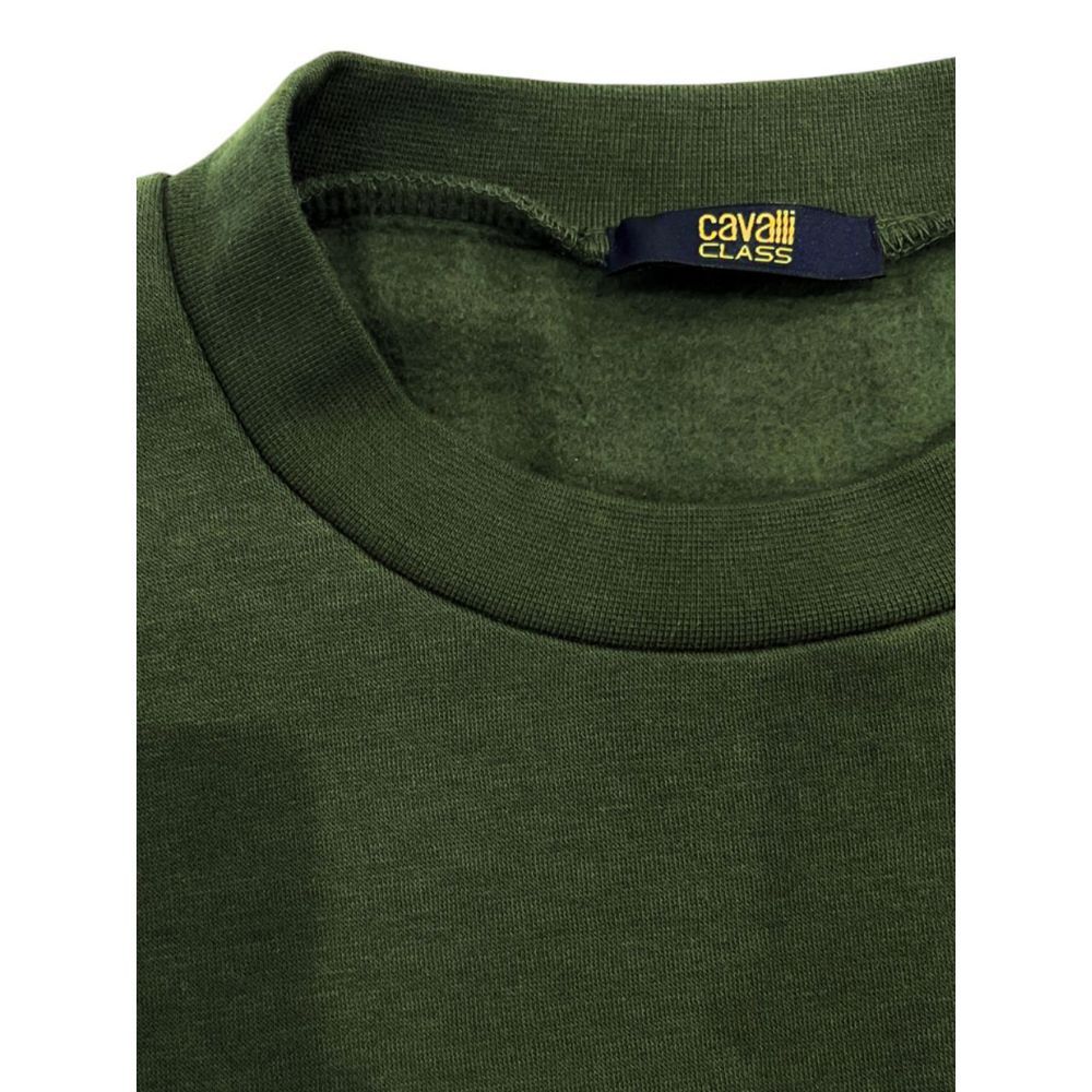 Green Cotton Men Sweater