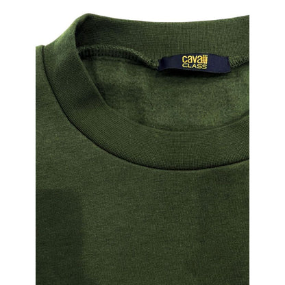 Green Cotton Men Sweater