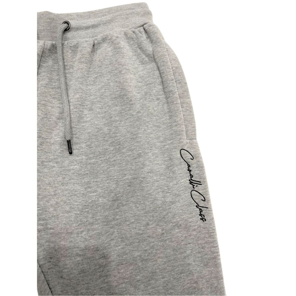 Gray Polyester Women Sport Pant